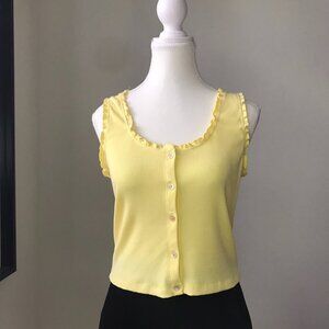 Aritzia Sunday Best Sloane Tank Top | Yellow | Size M